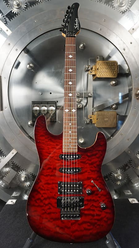 Schecter Diamond Series FR - Flame Red w/ Schecter Molded Case image 1
