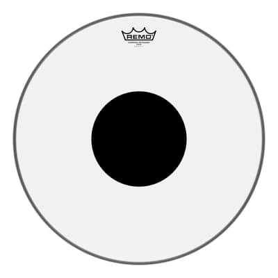 Remo CS0315-10 Clear Controlled Sound Drum Head - 15-Inch - Black Dot on Top image 7