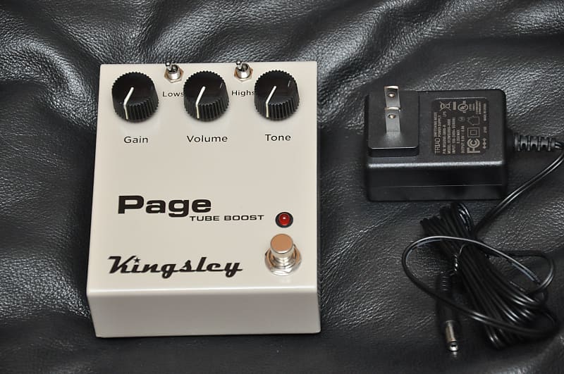 Kingsley Page V2 Tube Boost Pedal w/ Power Adaptor Mint Reverb