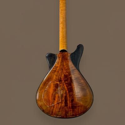 Jesselli Guitars Modernaire Circa 1989-1990 Natural Walnut & Ebony. Owned by Alan Rogan touring tech for Keith Richards. (Authorized Jesselli Dealer) image 12