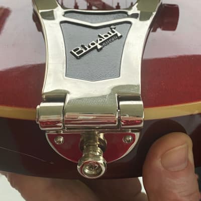 Epiphone Wine Red with reverse Bigsby to palm/wrist/elbow use WildKat Studio image 12