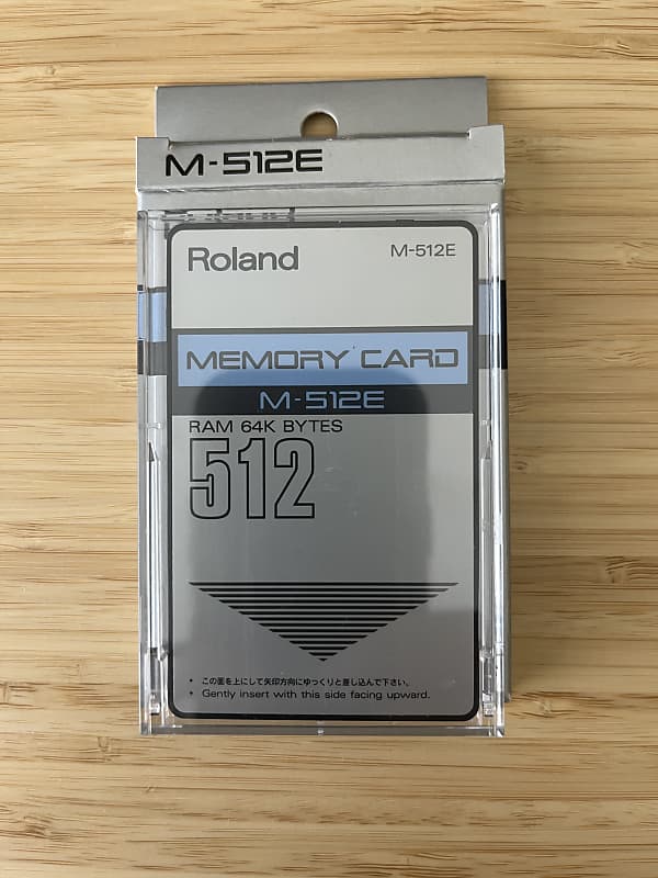 Roland M-512E メモリーカード 64Kバイト Roland M-512e Memory Card RAM 64k Bytes JD-800/JD-990 | Reverb