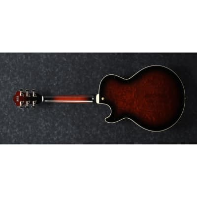 Ibanez AG95QADBS AG Artcore Expressionist Guitar - Dark Brown Sunburst image 5