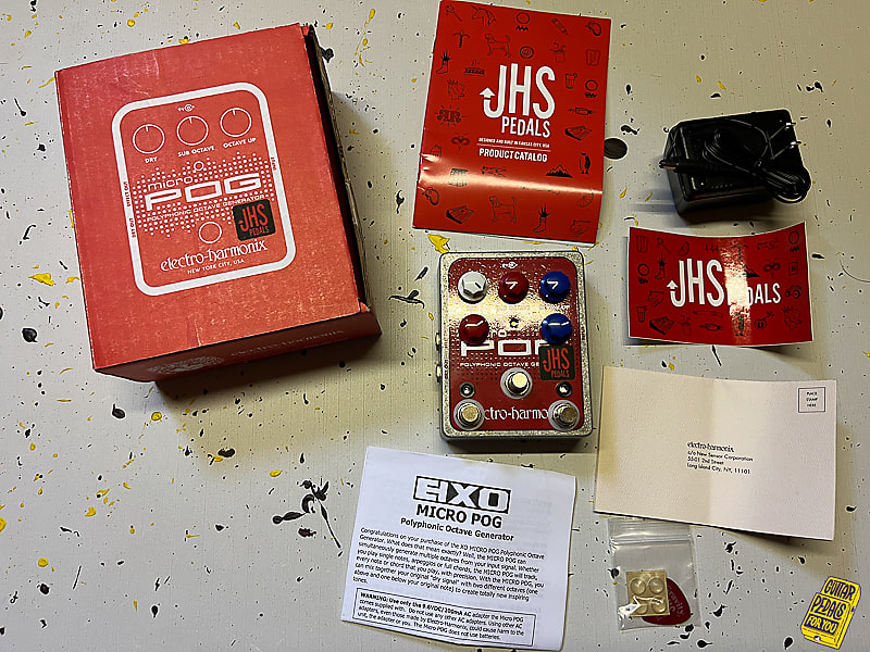 JHS Micro Pog Quadra Pog Mod エレハモ マイクロポグ JHS Electro Harmonix Micro Pog Quadra Pog Mod - YouTube