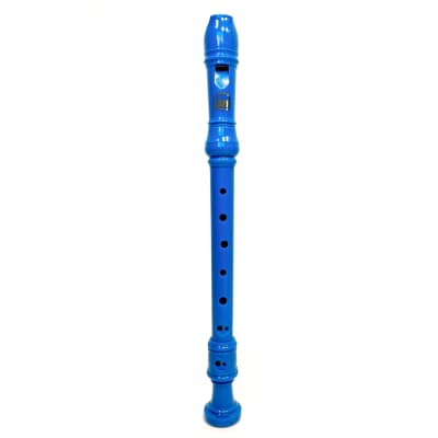 Lark Soprano School Recorder with Case - Blue Gloss with Blue Case for sale