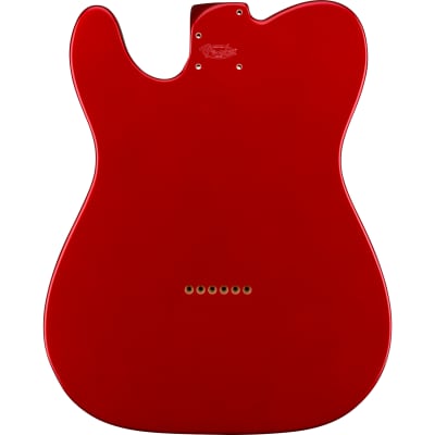 Genuine Fender Deluxe Series Telecaster SSH Alder Body Modern Bridge Mount, Candy Apple Red image 3