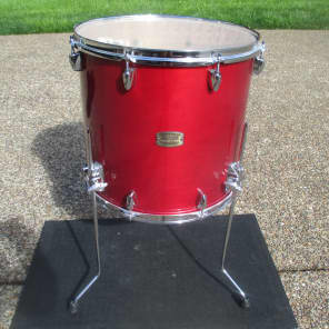 Yamaha Stage Custom 16 X 16 Floor Tom Birch Shell Cranberry