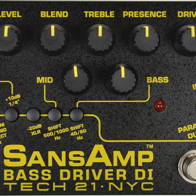 Tech 21 SansAmp Bass Driver DI (v2) - Pre-Amp & DI for Bass | Reverb