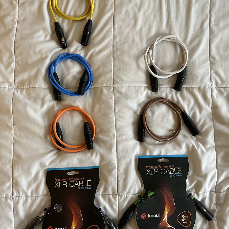 kopul-3000-series-3-colored-xlr-cables-3-feet-reverb