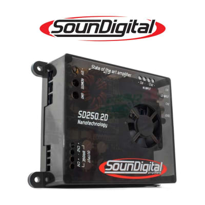 Soundigital 250.2D NANO 4-Ohm 250W RMS Class D 2-Channel Car Audio