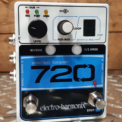 Electro-Harmonix 720 Stereo Looper Effects Pedal With Power Supply