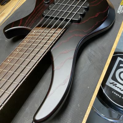 Dingwall ABZ Black 6 Red Ceruse | Reverb