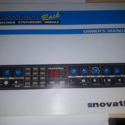 Owners Manual for Novation Bass Station Rack Analogue Sysnthesizer Module  1995