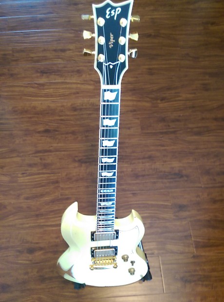 ESP Viper Distressed 2011 White (Japan) Not LTD | Reverb