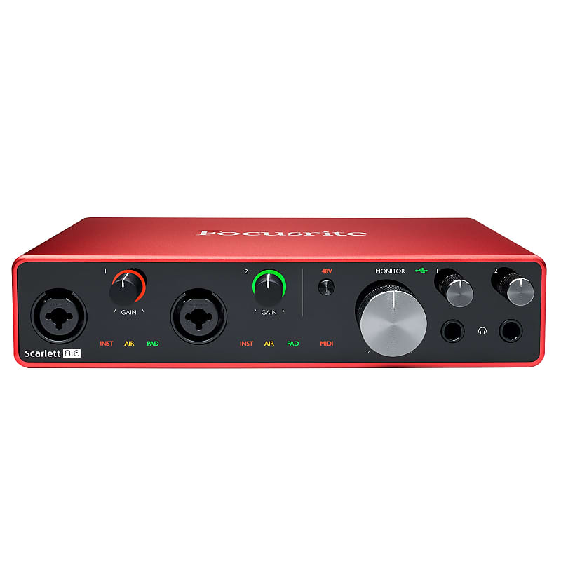 Focusrite Scarlett 8i6 3rd Generation 8-In 6-Out USB Audio Recording Interface image 1