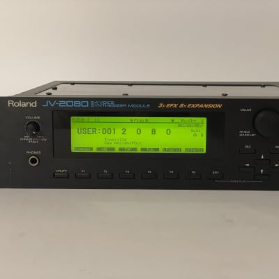 Roland JV-2080 100V- 240V with New internal battery 64-Voice Synthesizer Module 1997 - 2000 90s y2k Made in Japan image 3