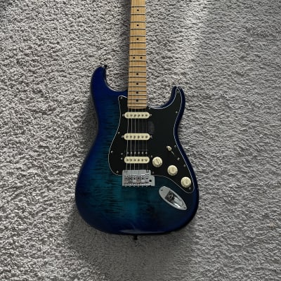 Fender Player Stratocaster HSS Plus Top 2019 Blue Burst Special Edition Guitar for sale