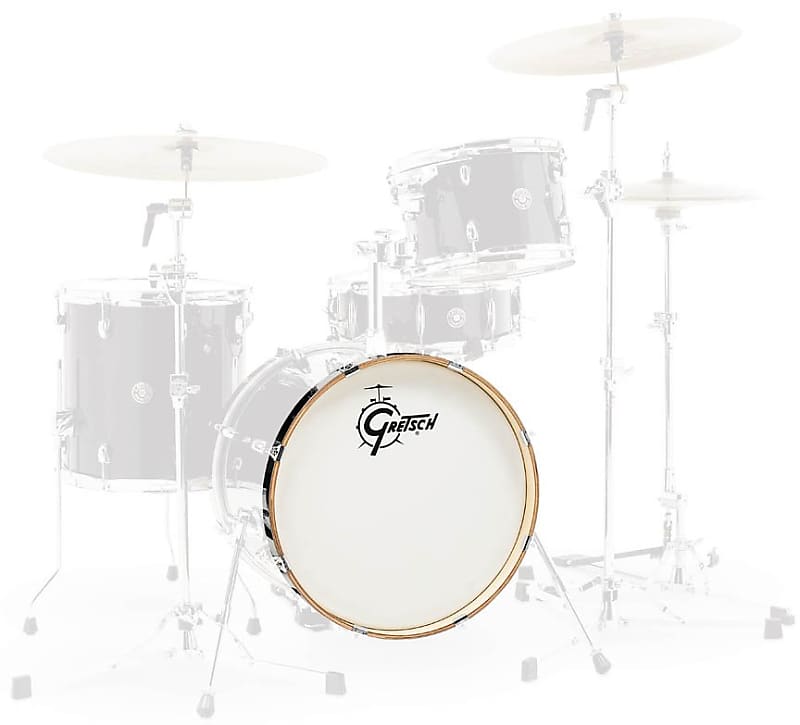 Gretsch Catalina Club 18" Bass Drum Hoop Piano Black Reverb