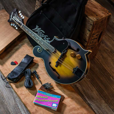 Washburn M3EK-A | Acoustic / Electric F-Style Mandolin Pack. New with Full Warranty! image 3