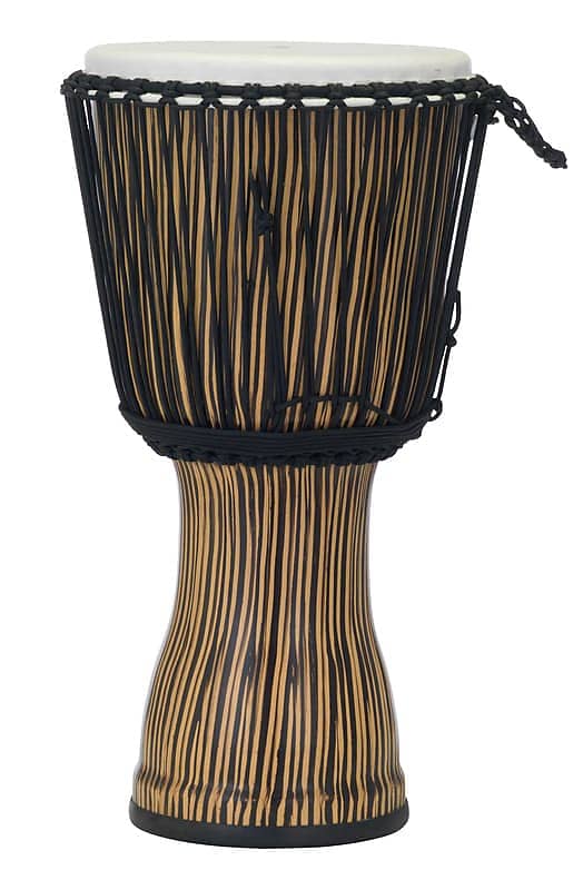PBJVR12698 Pearl 12 Rope Tuned Djembe in #698 Zebra Grass image 1