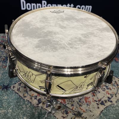Ludwig & Ludwig - 14x5" (cut down)Top Hat and Cane Snare Drum 1940-1941 image 14