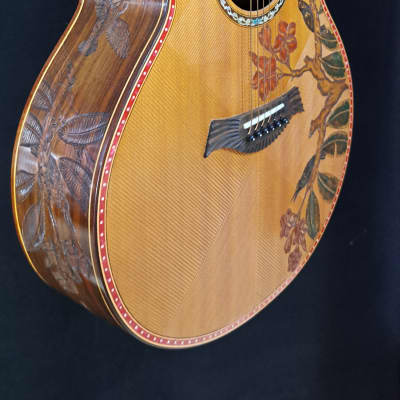 Blueberry NEW IN STOCK Handmade Acoustic Guitar Grand Concert image 13