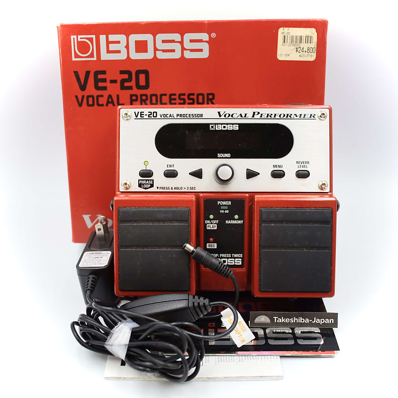 Boss VE20 Vocal Performer With Original Box Adapter Vocal Reverb