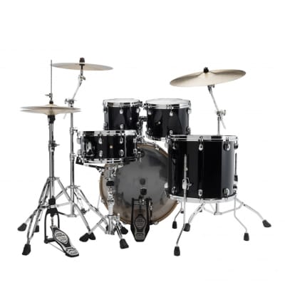 Tama MBS42S-PBK Starclassic Performer Shell Kit 4 pcs - Piano Black/Chrome HW image 4