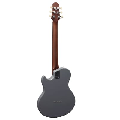 Shergold Provocateur SP01 Solid Battleship Grey Electric Guitar P90 + Pearly Gates Humbucker image 3