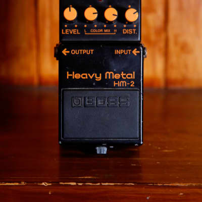 Boss HM-2 Heavy Metal Distortion Vintage Black Label Made In Japan 1984 Pre-Owned for sale