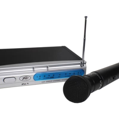 Peavey PV-1 U1 HH 911.70 Mhz Mic Wireless Handheld Microphone System + Speaker image 2