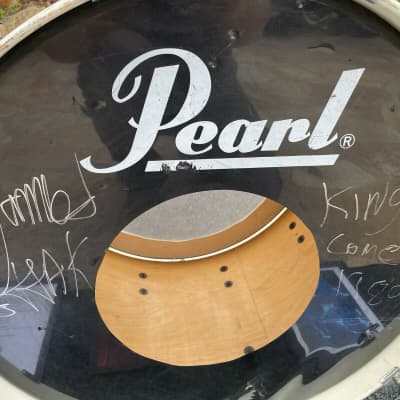 Pearl MLX Maple White 4pc Drum Set Kit owned by James Kottak Ex Scorpions !!! image 5