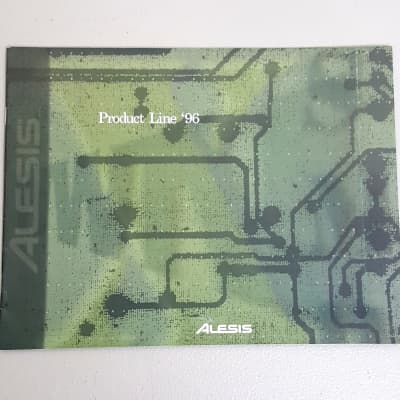Alesis "Product Line '96" 1996 Catalog (Adat XT, QS8, X2, Q2, DM5, S4 Plus, etc)