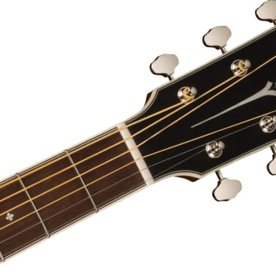 Fender PS-220E Parlor Acoustic Guitar. All Mahogany, Ovangkol Fingerboard, Aged Cognac Burst image 6
