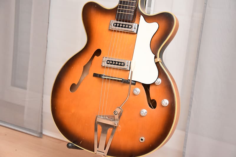Hüttl Beat King II – 1960s German Vintage Archtop Hollowbody Jazz Guitar image 1