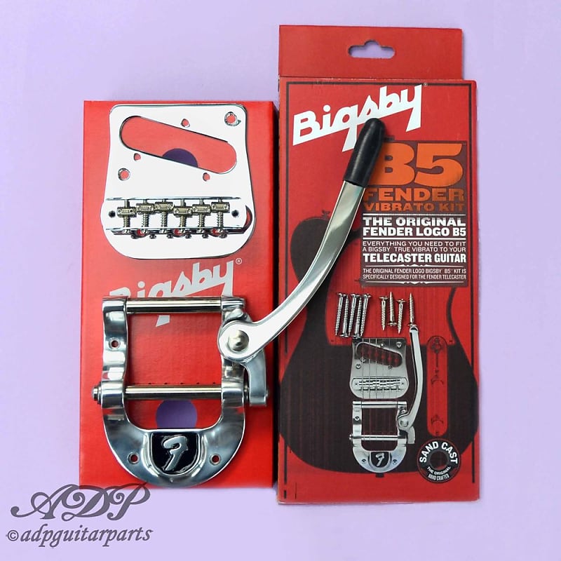 BIGSBY B5 FENDER LogoTELE Conversion KIT BRIDGE 6xSaddles Pickup