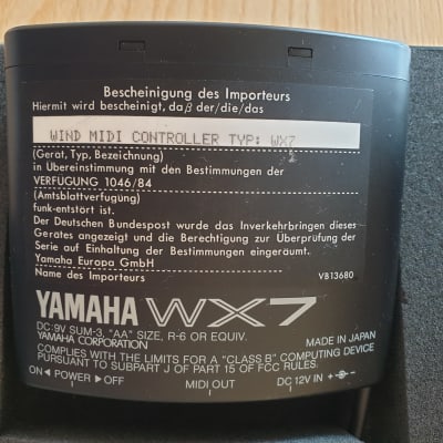 Yamaha WX7 Wind MIDI Controller Saxophone image 7