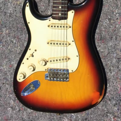 Fender Stratocaster Lefty 1965 Sunburst All original Rare ! image 14