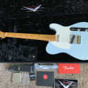 Fender Custom Shop Limited Edition Wildwood ‘10’ 1955 Tele Sonic Blue Relic-Ready Video