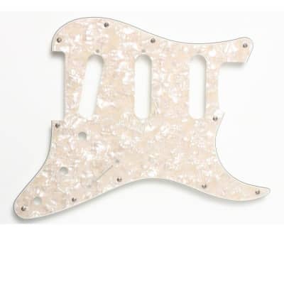 Fender Stratocaster Pickguard, 11-Hole, Aged White Pearloid image 1