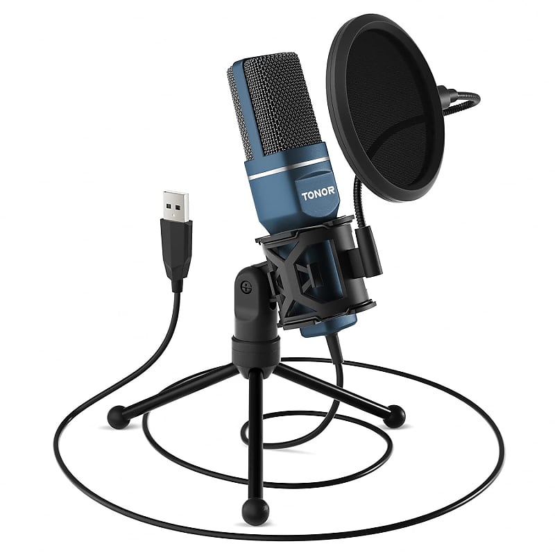 USB Omnidirectional Stereo Conference Microphone for PC