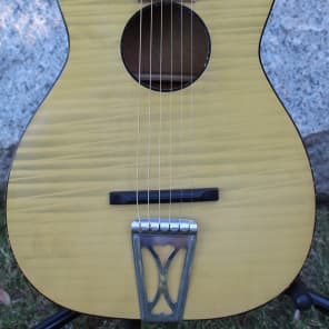 Vintage 1954 Harmony Stella H-928 Acoustic Parlor Guitar Blonde
