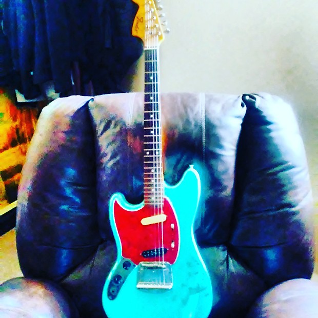 1994 Left Handed Fender Mustang Kurt Cobain Reverb