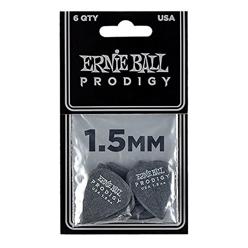 Ernie Ball Prodigy 1.5mm Guitar Picks - 6 Pack, P09199 image 1