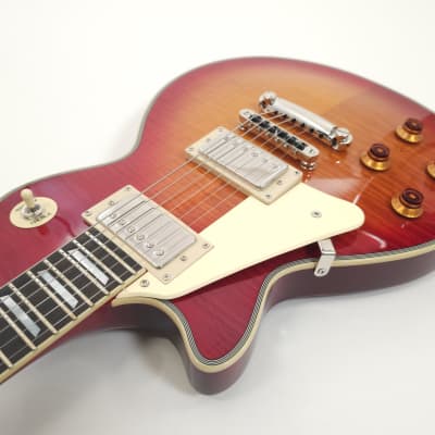 Agile AL-3200MCC Left Handed Cherry Sunburst Flame Electric Guitar image 6