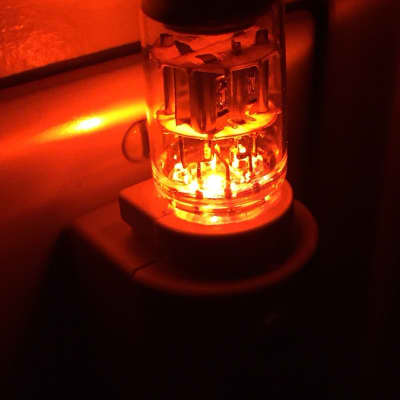 6AK5 6AL5 Style Amber Vintage Vacuum Tube Valve LED NIGHT LIGHT (Steampunk TV Ham Radio Guitar Amp) image 6