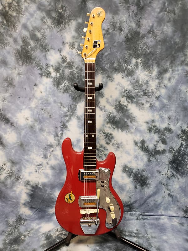 グヤトーン LG-85T 1960s ORIGINAL FOIL PUPS 1960's Guyatone LG-85T MIJ Gold Foil w/ Original Case and