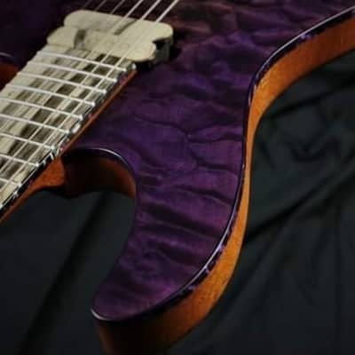 Ronciswall Rs 6 Quilted Maple Purple Burst Pale Moon Ebony Fingerboard image 2