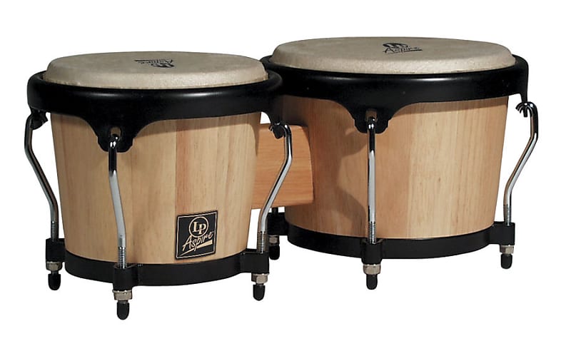 LP Aspire Wood Bongos - Natural | Reverb