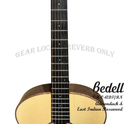 Bedell Coffee House Orchestra Natural Adirondack spruce & Indian rosewood handmade guitar image 13